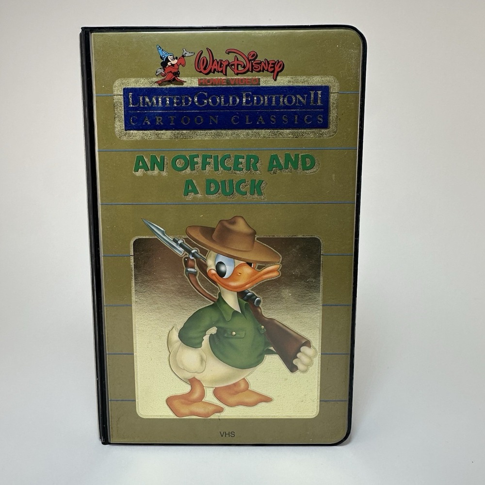 An Officer and a Duck VHS Disney Limited Gold Edition II Cartoon Classics